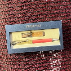 Swarovski Crystalline USB &  Ballpoint Pen Set Pink